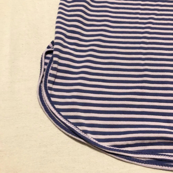 Lululemon Racerback Tank Medium Size Purple White Stripe Neoprene Size 6 - Picture 7 of 13